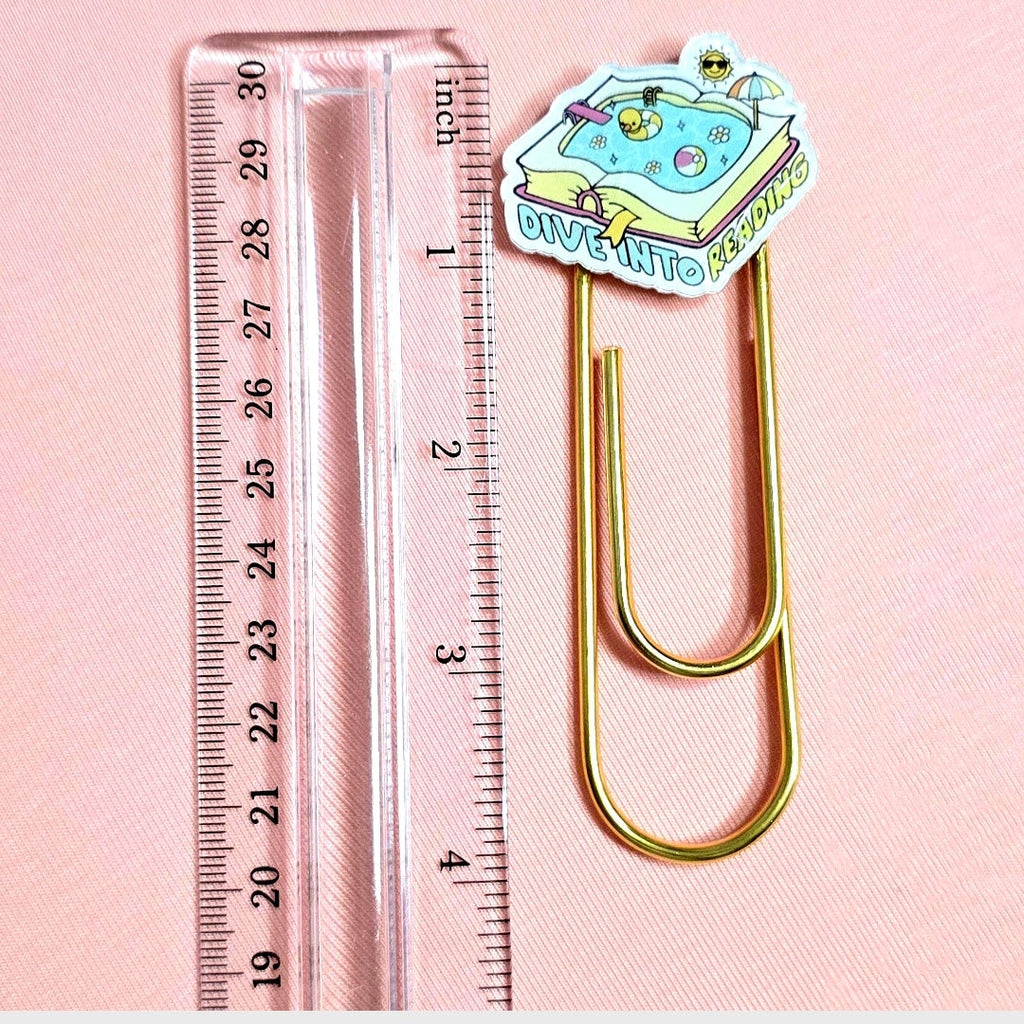 Jumbo Kawaii Bookmark Paper Clips: Teacher's Colorful Planner Journal Organizer