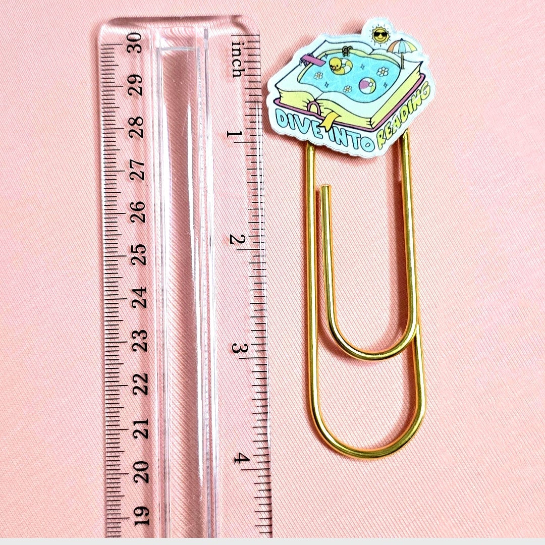 Jumbo Kawaii Bookmark Paper Clips: Teacher's Colorful Planner Journal Organizer