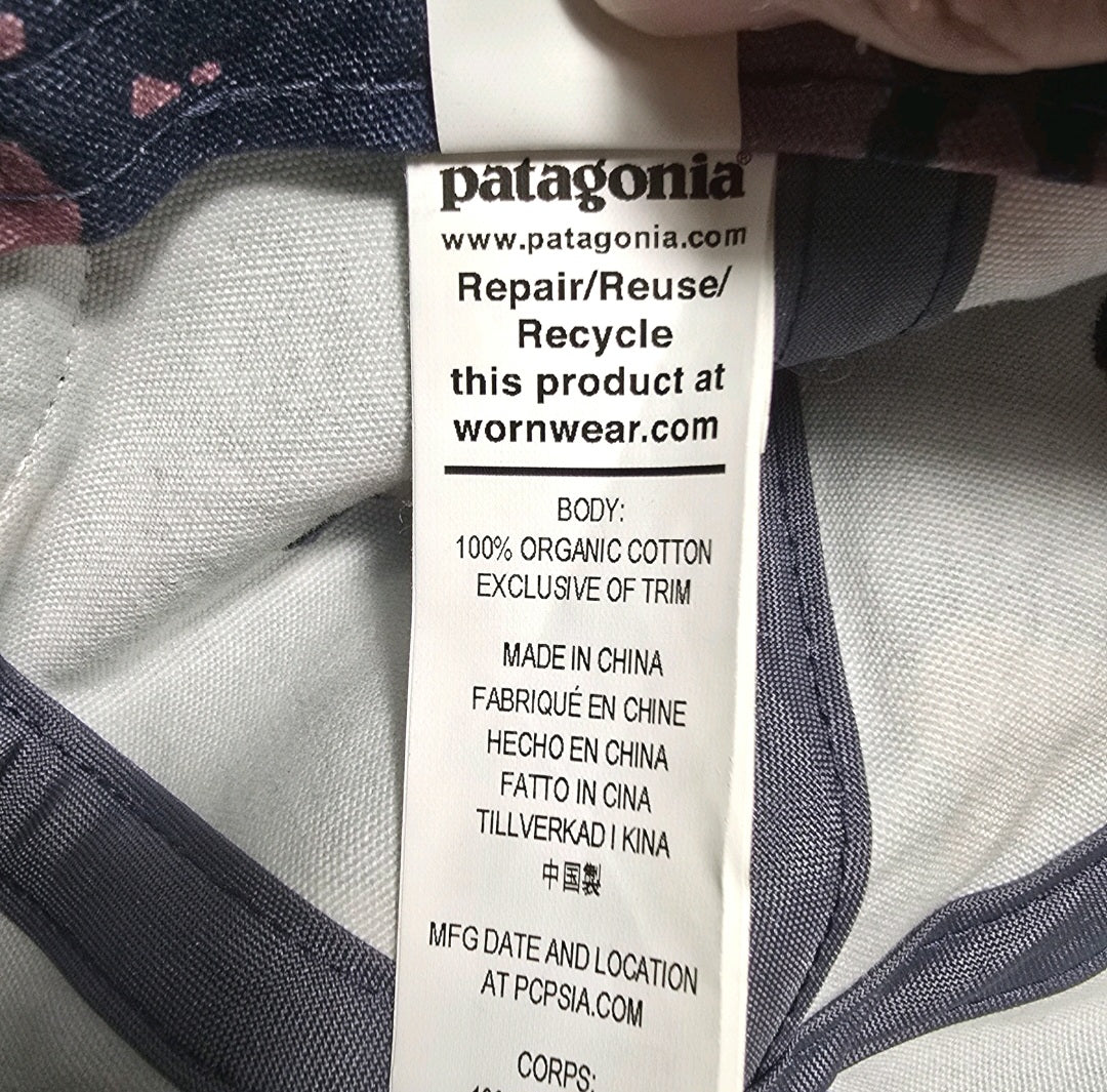 Patagonia Surf Trad Hat Cap Adjustable Blue Pink, Unisex