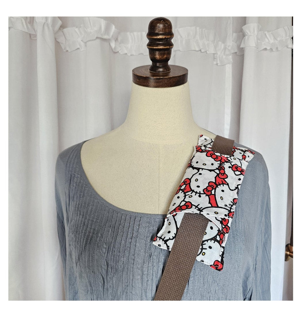 Handmade Hello Kitty Cancer Patinet's Comfy Seat Belt Chemo Port or Pacemaker Pillow