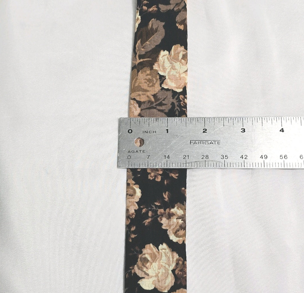 Handmade Black Floral Rose Print Stethoscope Sleeve: Cotton Cover