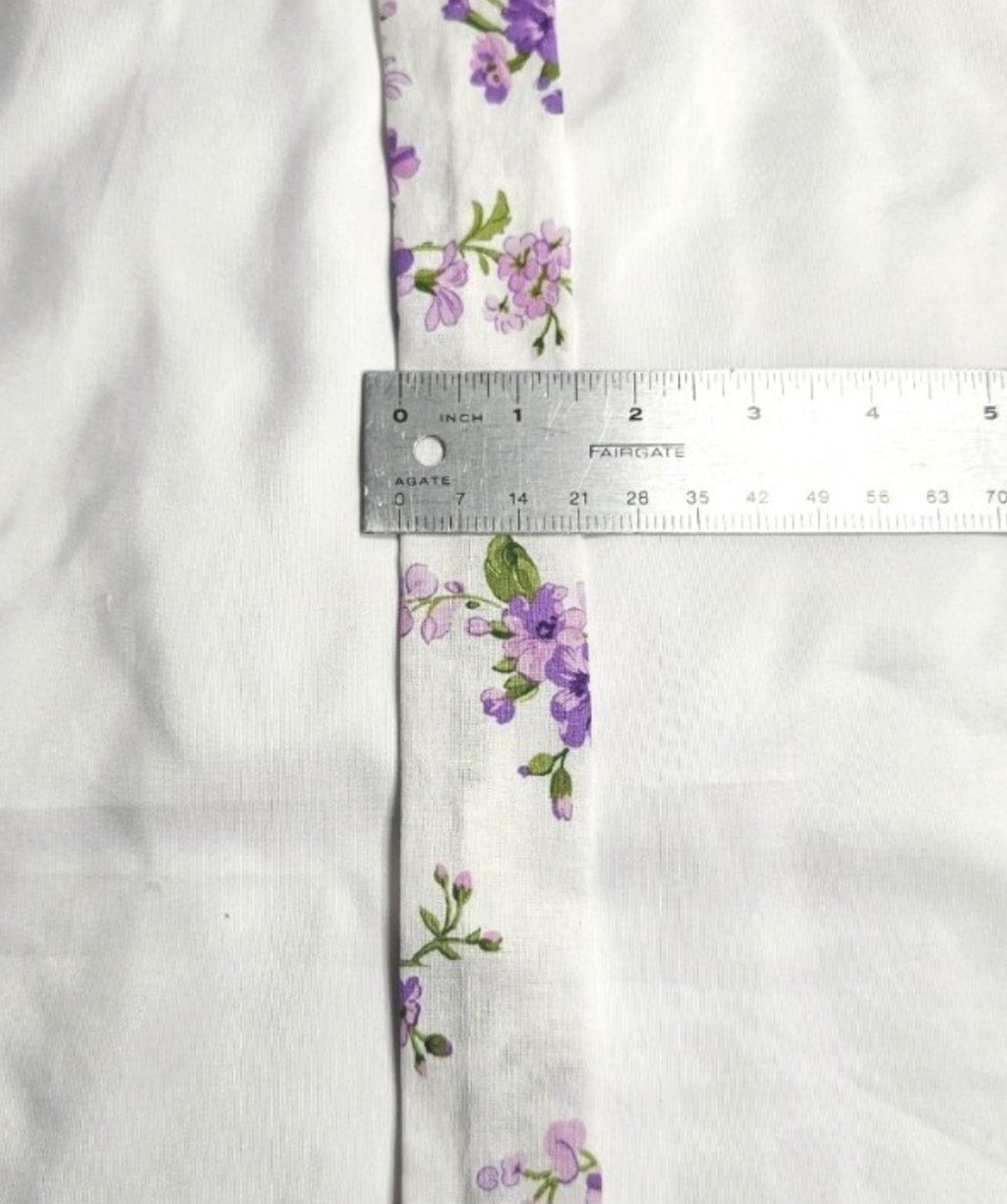 Handmade White with Purple Lavander Floral  Stethoscope Sleeve: Cotton Cover