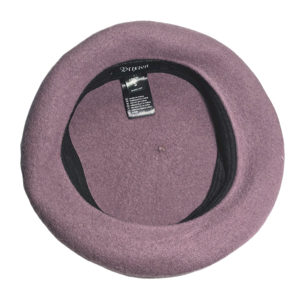 Brixton Women's Audrey Beret Mauve Pale Pink Purple  Small =7 (56 cm) 100% Wool