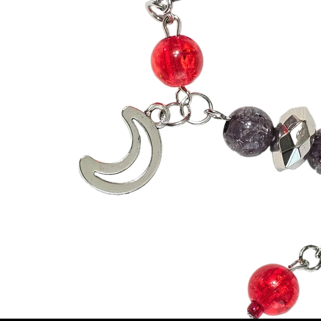 Gothic Charmed bracelet: Hamdmade