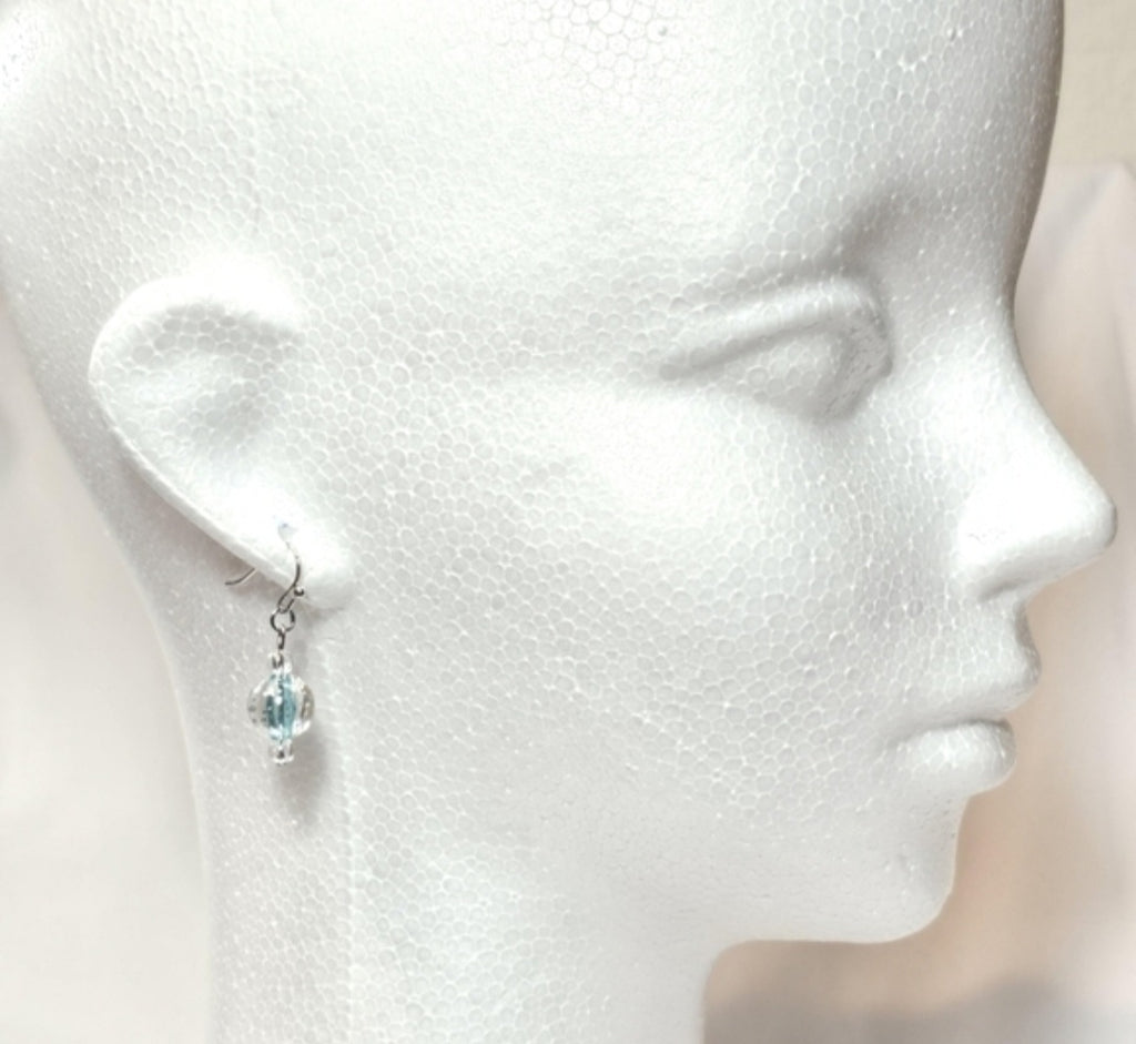 Minimalist Dainty Simple Necklace and Drop Earring Set Jewelry.