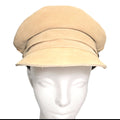 Lack of Color Newsboy Cap Beige Suede Hat Size Small - New.