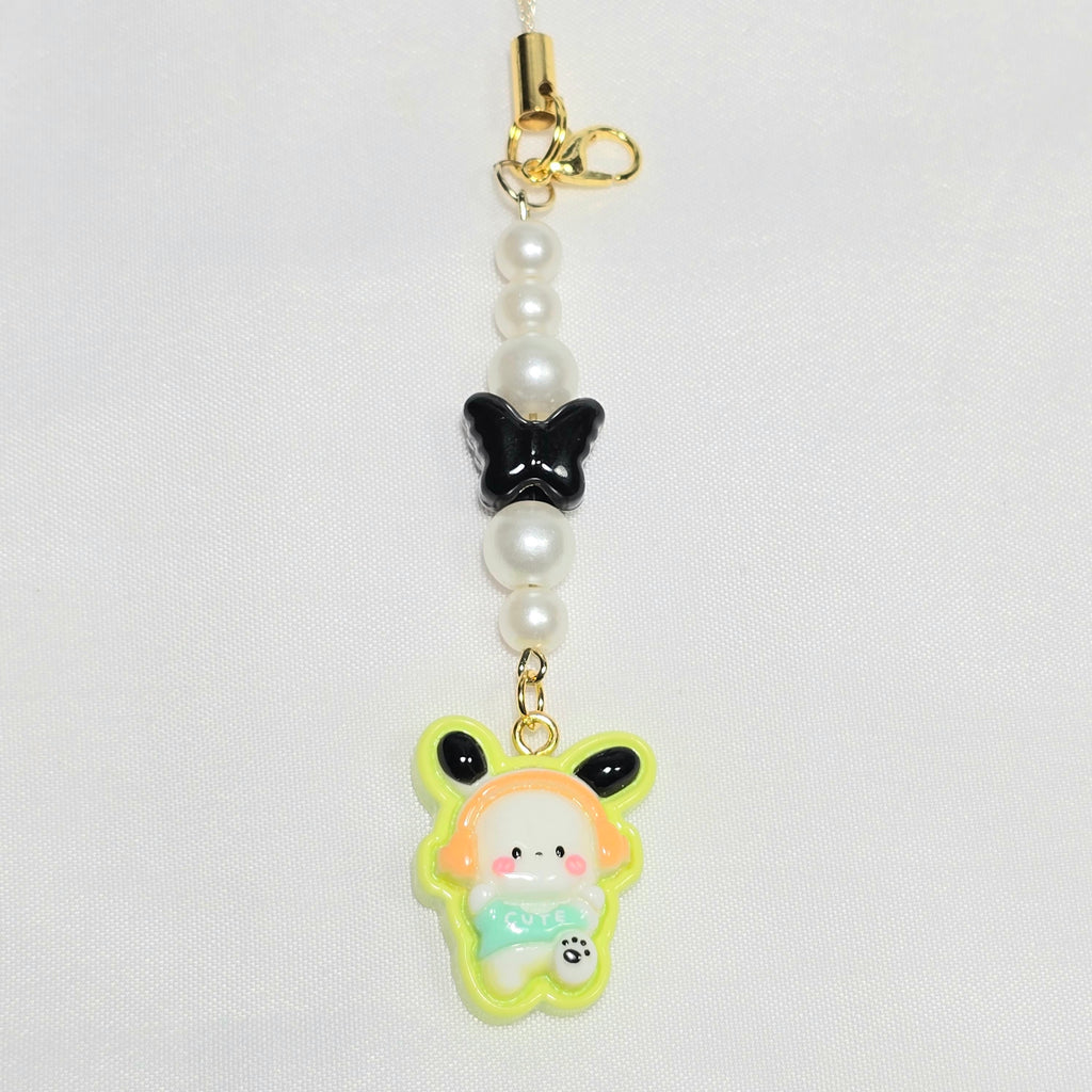 Cute Pochacco Kawaii Beaded Key Chain or Phone Charm