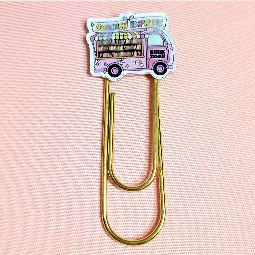 Jumbo Kawaii Bookmark Paper Clips: Teacher's Colorful Planner Journal Organizer