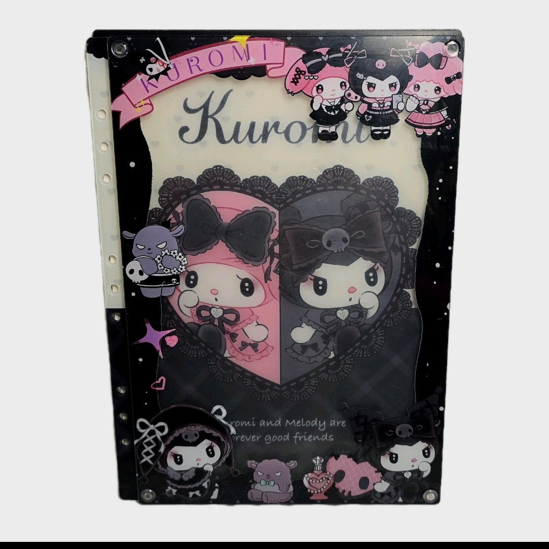 New Kuromi and Melody Acrylic Shaker Notebook ( 12 x 8.5 inches)