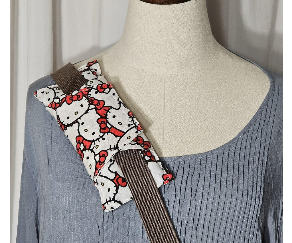 Handmade Hello Kitty Cancer Patinet's Comfy Seat Belt Chemo Port or Pacemaker Pillow