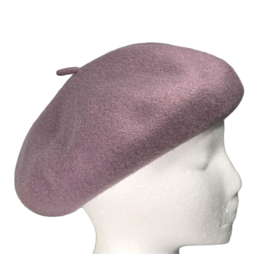 Brixton Women's Audrey Beret Mauve Pale Pink Purple  Small =7 (56 cm) 100% Wool