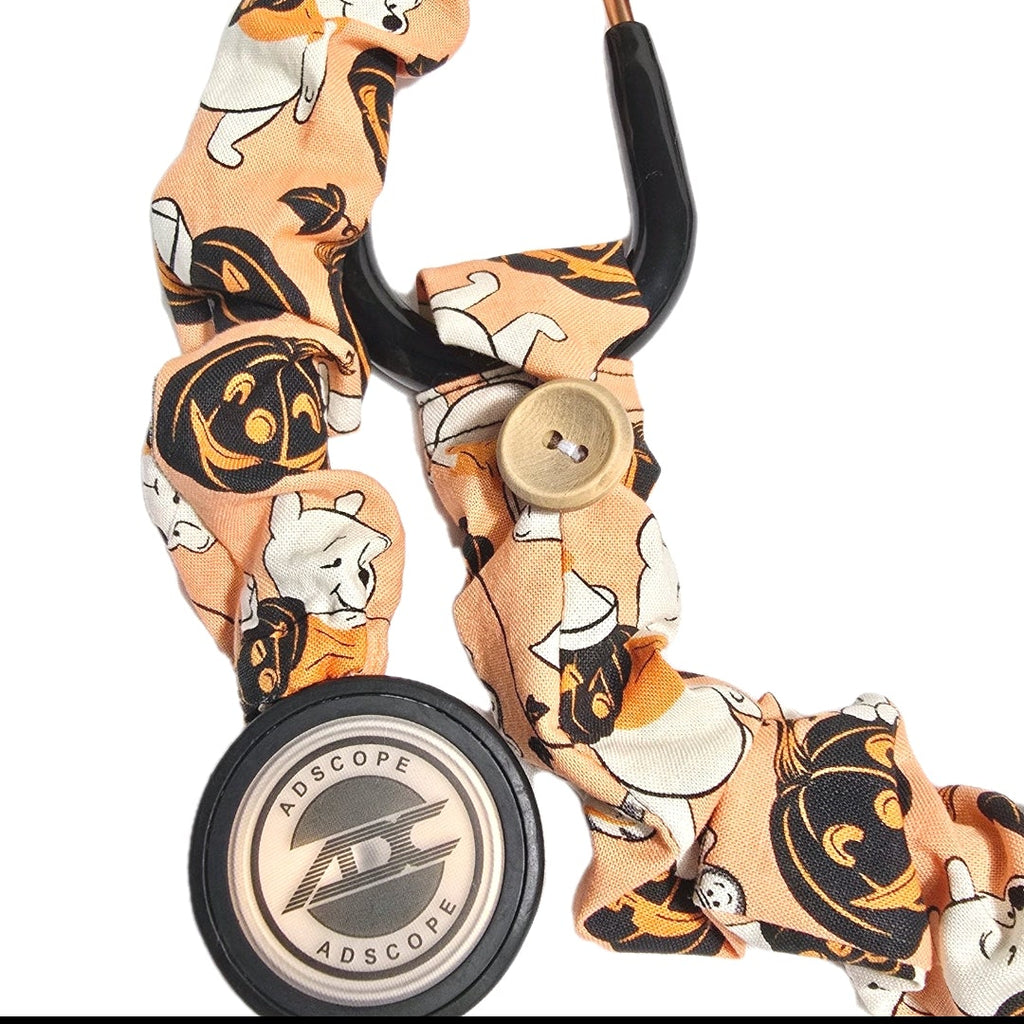 Winnie the Pooh Fall Pumpkin Stethoscope Sleeve Cover - Cotton Medical Accessory