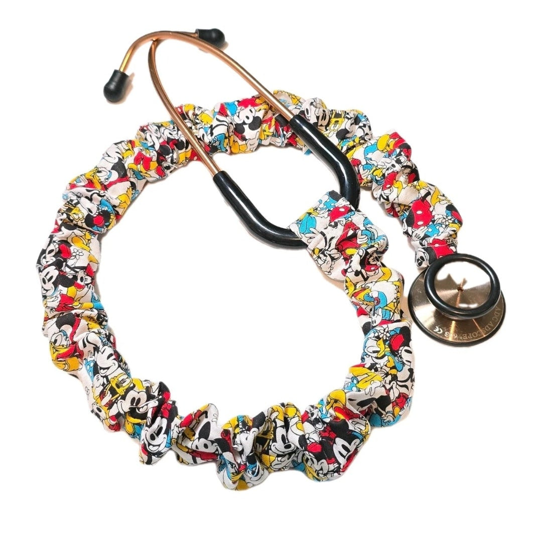 Handmade Disney Mickey Mouse Minnie Mouse Stethoscope Cover, Cotton Sleeve Cover