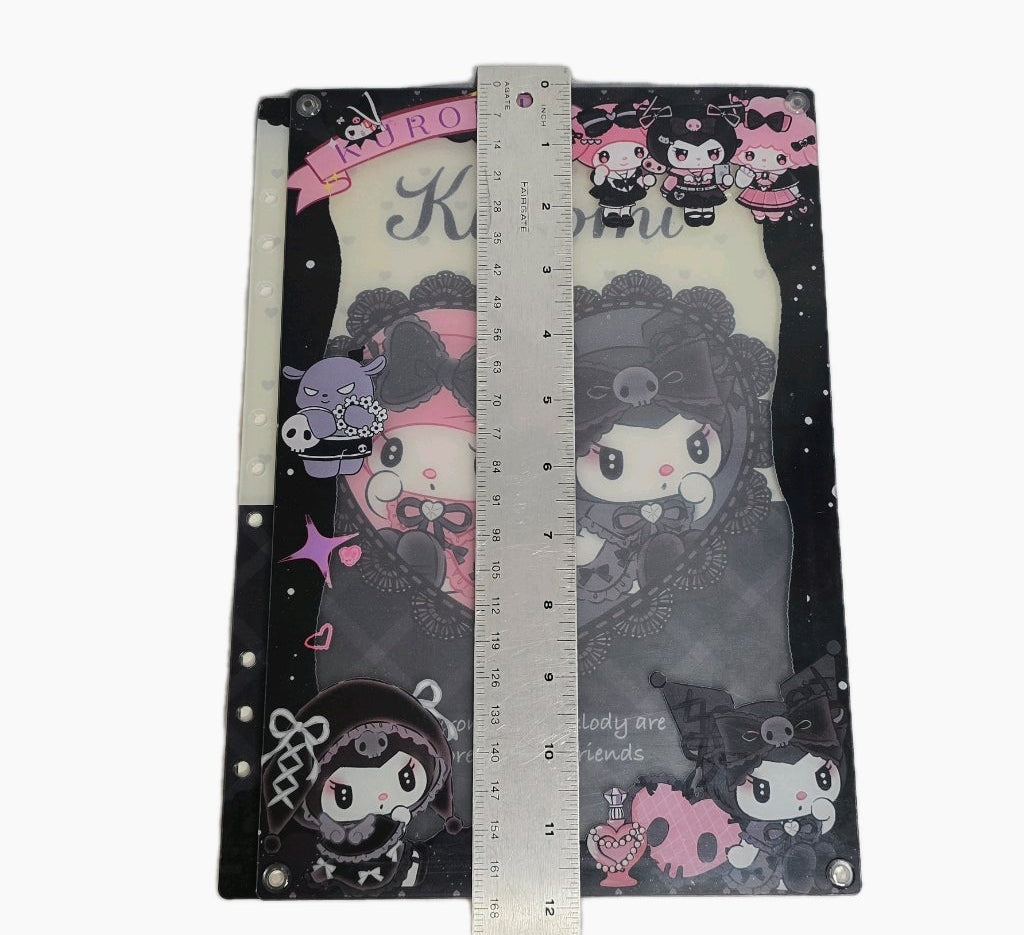 New Kuromi and Melody Acrylic Shaker Notebook ( 12 x 8.5 inches)