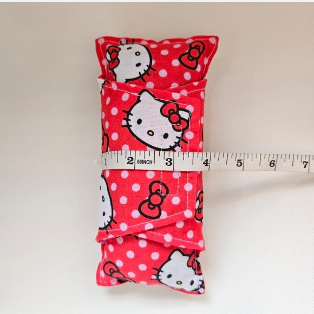 Handmade Red Hello Kitty Cute Soft  Comfy Seat Belt Chemo Port or  Pacemaker Pillow