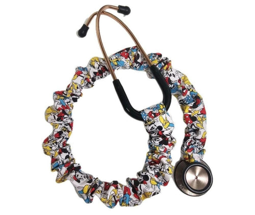 Handmade Disney Mickey Mouse Minnie Mouse Stethoscope Cover, Cotton Sleeve Cover