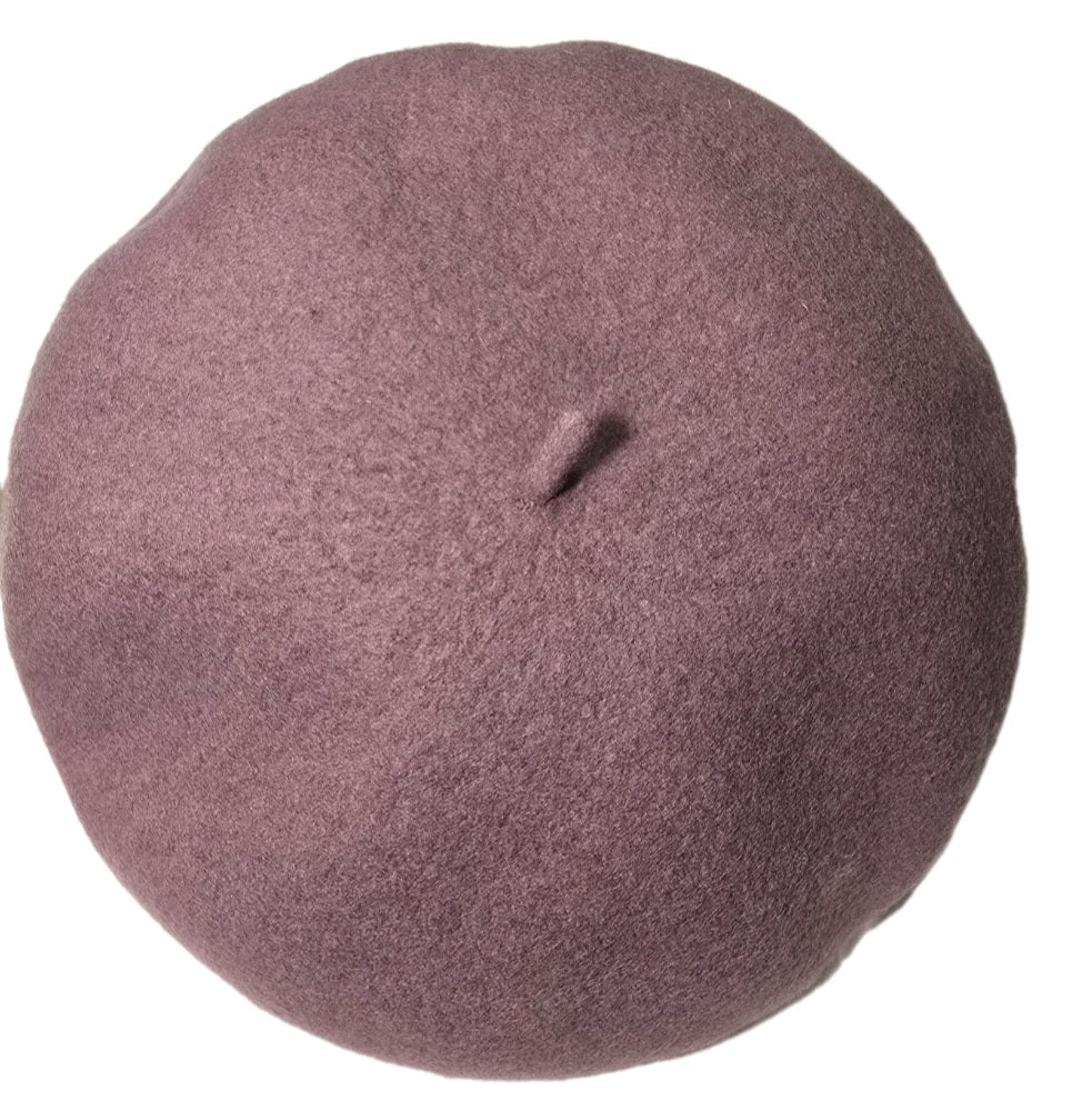 Brixton Women's Audrey Beret Mauve Pale Pink Purple  Small =7 (56 cm) 100% Wool