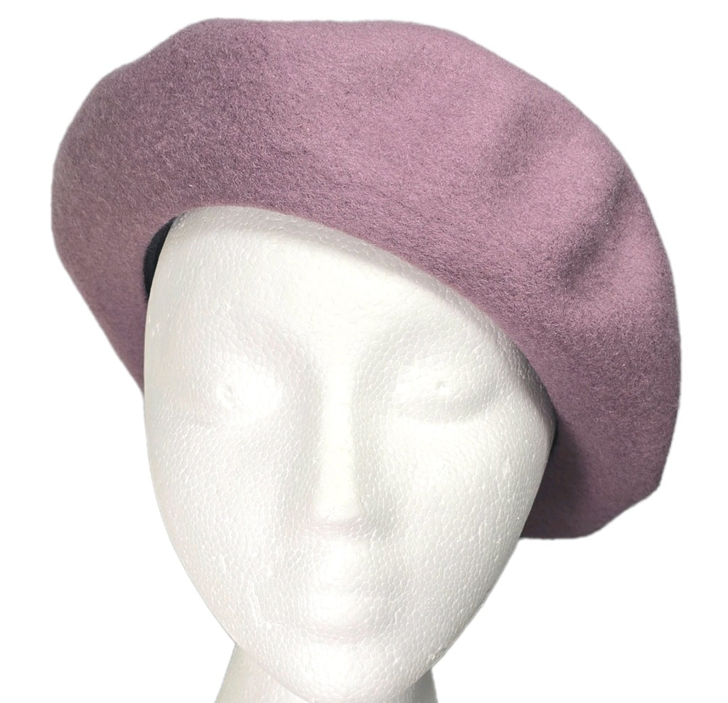 Brixton Women's Audrey Beret Mauve Pale Pink Purple  Small =7 (56 cm) 100% Wool