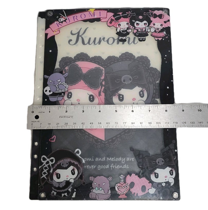 New Kuromi and Melody Acrylic Shaker Notebook ( 12 x 8.5 inches)