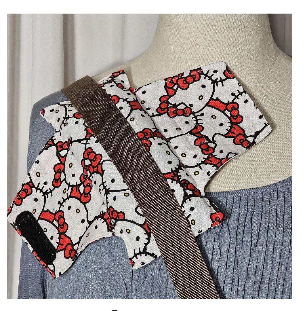 Handmade Hello Kitty Cancer Patinet's Comfy Seat Belt Chemo Port or Pacemaker Pillow