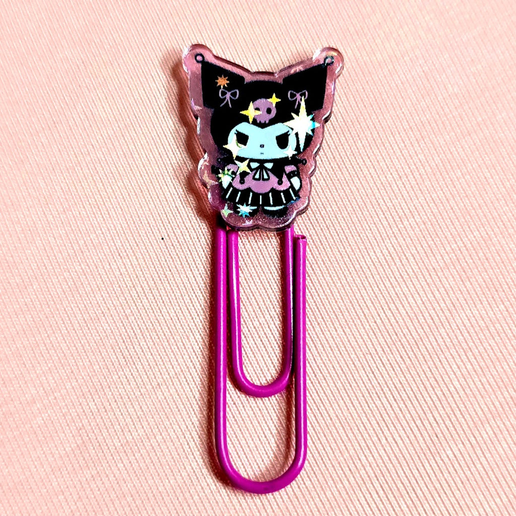 Kuromi Decorated Paper Clips Metal Clip Set of 6