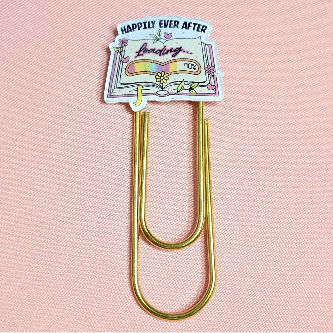 Jumbo Kawaii Bookmark Paper Clips: Teacher's Colorful Planner Journal Organizer