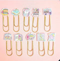 Jumbo Kawaii Bookmark Paper Clips: Teacher's Colorful Planner Journal Organizer