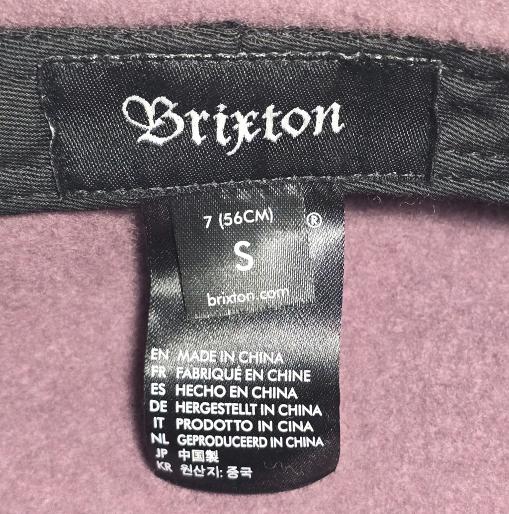 Brixton Women's Audrey Beret Mauve Pale Pink Purple  Small =7 (56 cm) 100% Wool