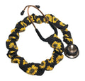 Sunflower Print Stethoscope Cover Scrunchie - Black & Yellow