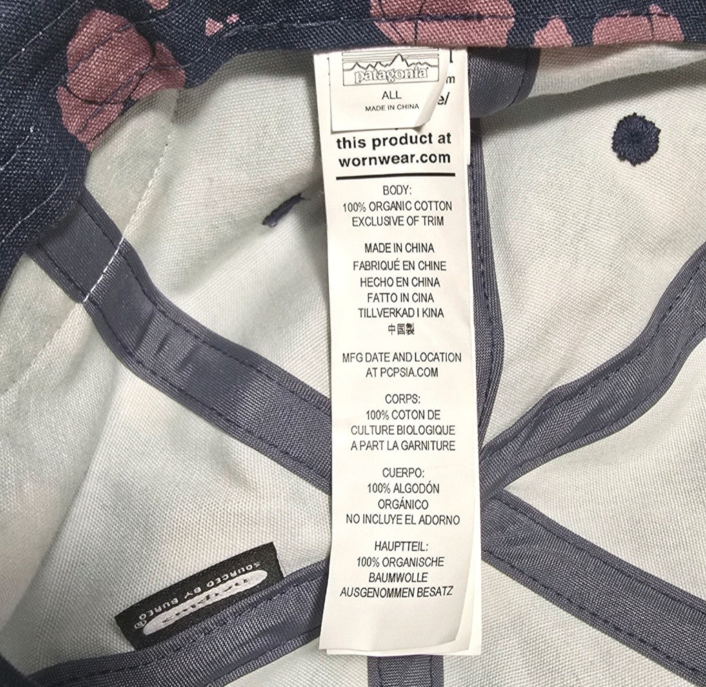 Patagonia Surf Trad Hat Cap Adjustable Blue Pink, Unisex