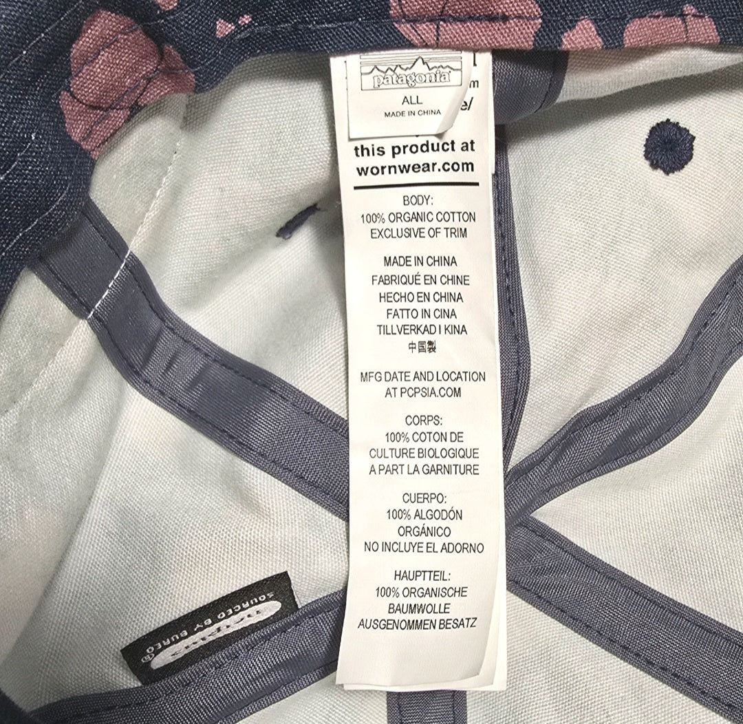 Patagonia Surf Trad Hat Cap Adjustable Blue Pink, Unisex