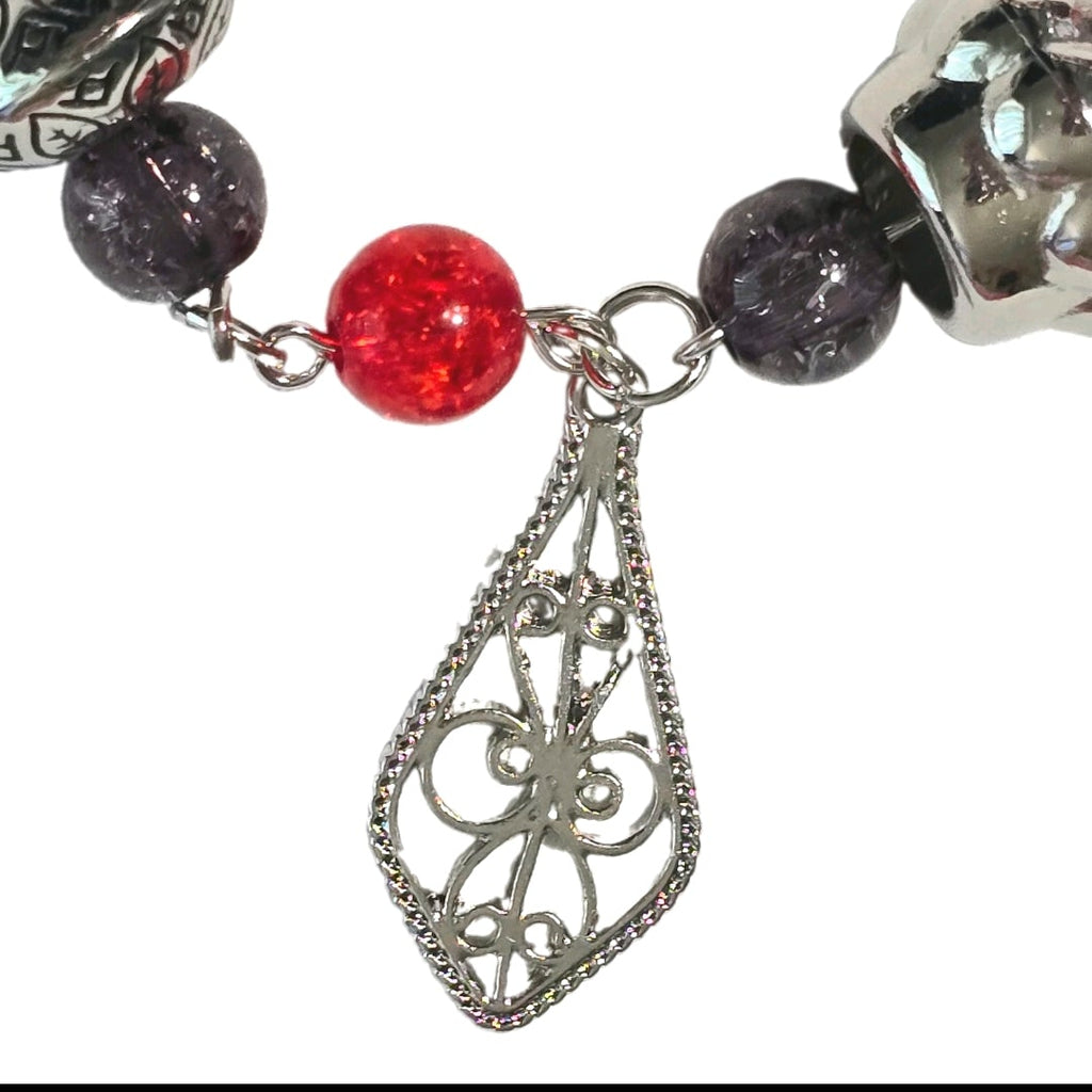Gothic Charmed bracelet: Hamdmade